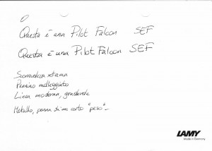 Scrittura Pilot Falcon