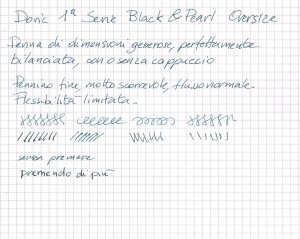 Test Scrittura Doric Black & Pearl