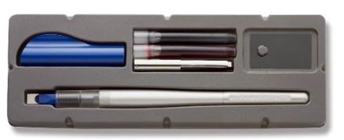 Parallel Pen Pilot per Scrittura Calligrafica Tratto 3.0, 3.8, 4.5 o 6.0  mm, con Cartucce d'Inchiostro Blu e Rossa