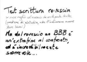 Test scrittura, seconda pagina