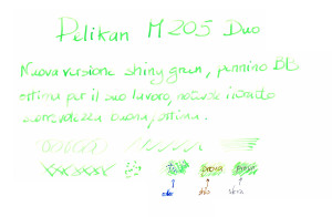 Test scrittura Pelikan 205 Duo