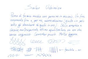 Test scrittura Sailor Uchimizu